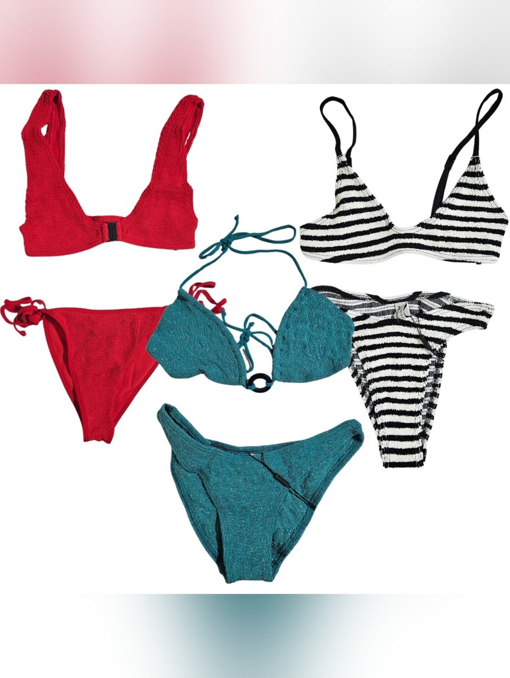 3 BOND-EYE Bikini Sets Edwards/Scout Crop/Ingrid & Christy/Anisha/Sign Brief NWT